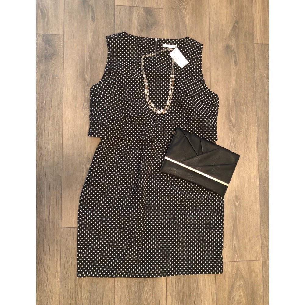 Ricki’s Black & White Polka Dot Dress US 14